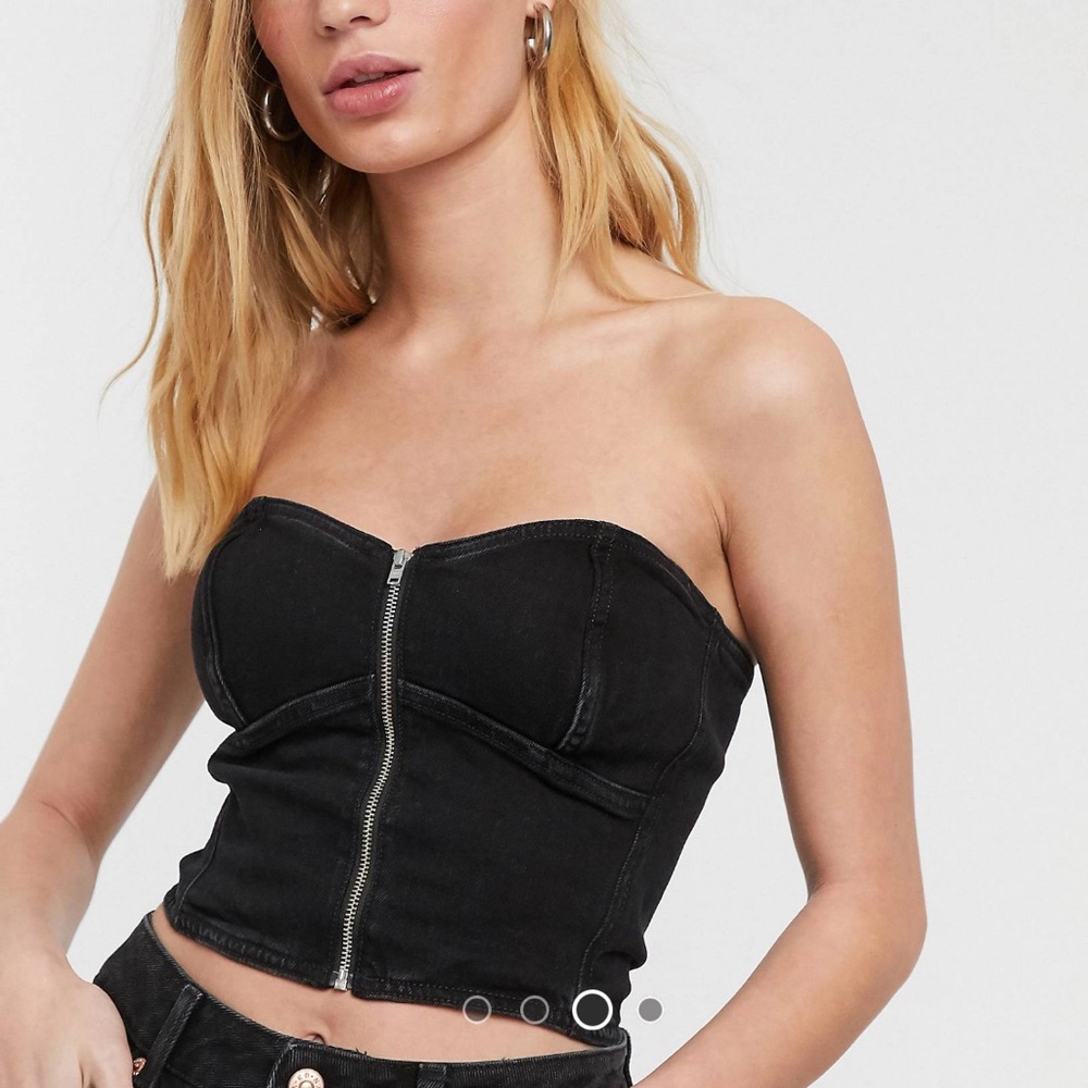 WEEKDAY jean corset top